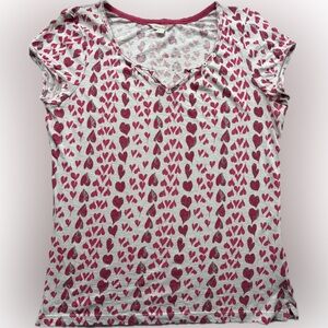 Heart Patterned White Stuff UK T-Shirt
